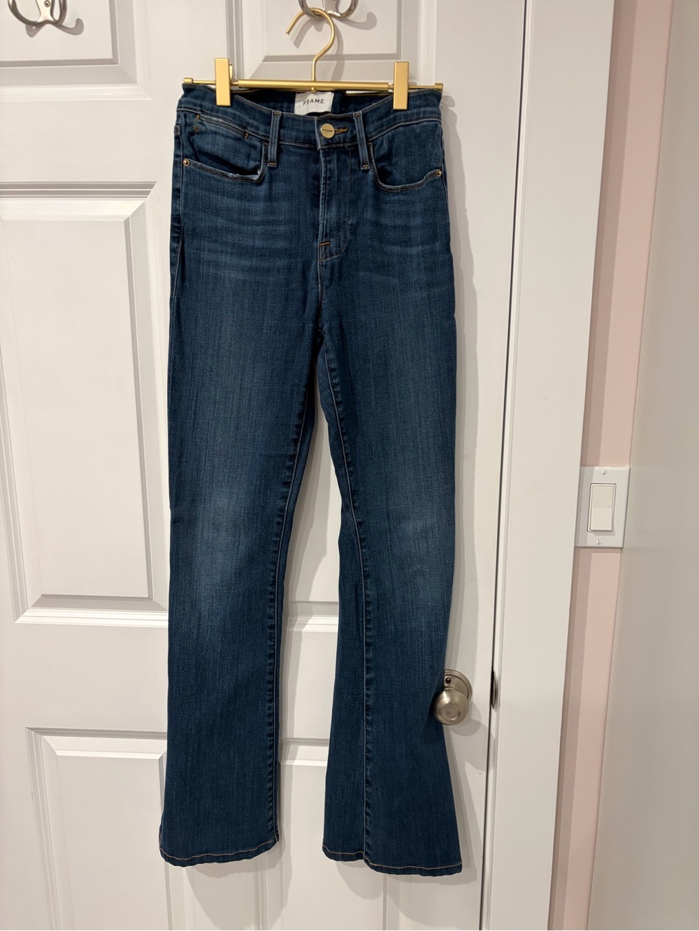 Frame Denim Dark Blue Flare Jeans